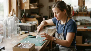 Хорошо, что собирала пластиковые бутылки: обрезаю донышки и раскидываю по огороду — не могу нарадоваться результату