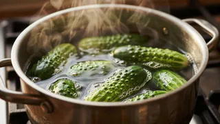 Огурцы в кипяток и через мгновение вкуснейший деликатес готов: этому рецепту 50 лет — та самая советская закуска, которую сметали со стола