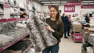 Скупаю в Kari шиншилловые коврики за 799р, но не для пола: превращаю бюджетную находку в дизайнерскую вещь