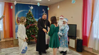 В Воронежской области воспитанников реабилитационного центра поздравили участники акции «Полицейский Дед Мороз»