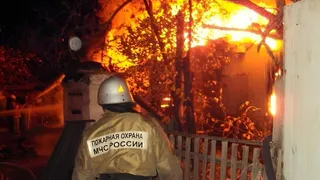 Ночной пожар произошёл в Лискинском районе