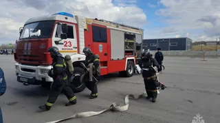 В Воронежской области прошли учения МЧС на крупном складе компании