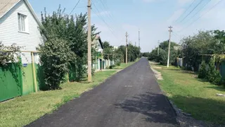В селе Лискинского района впервые уложили асфальт