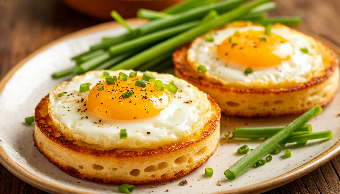 Пышки с яйцом и зеленым луком — вкусные хрустящие булочки! Идеально к борщу и просто так