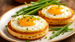 Пышки с яйцом и зеленым луком — вкусные хрустящие булочки! Идеально к борщу и просто так