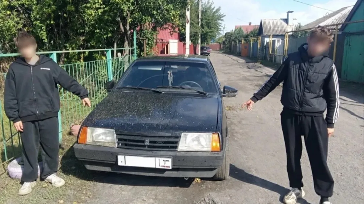 В Воронежской области подростки угнали машину, чтобы покататься