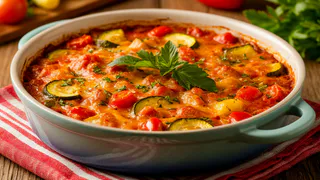 В сезон кабачков готовлю вкуснейшую овощную запеканку на сковороде: никто не догадывается из чего она приготовлена