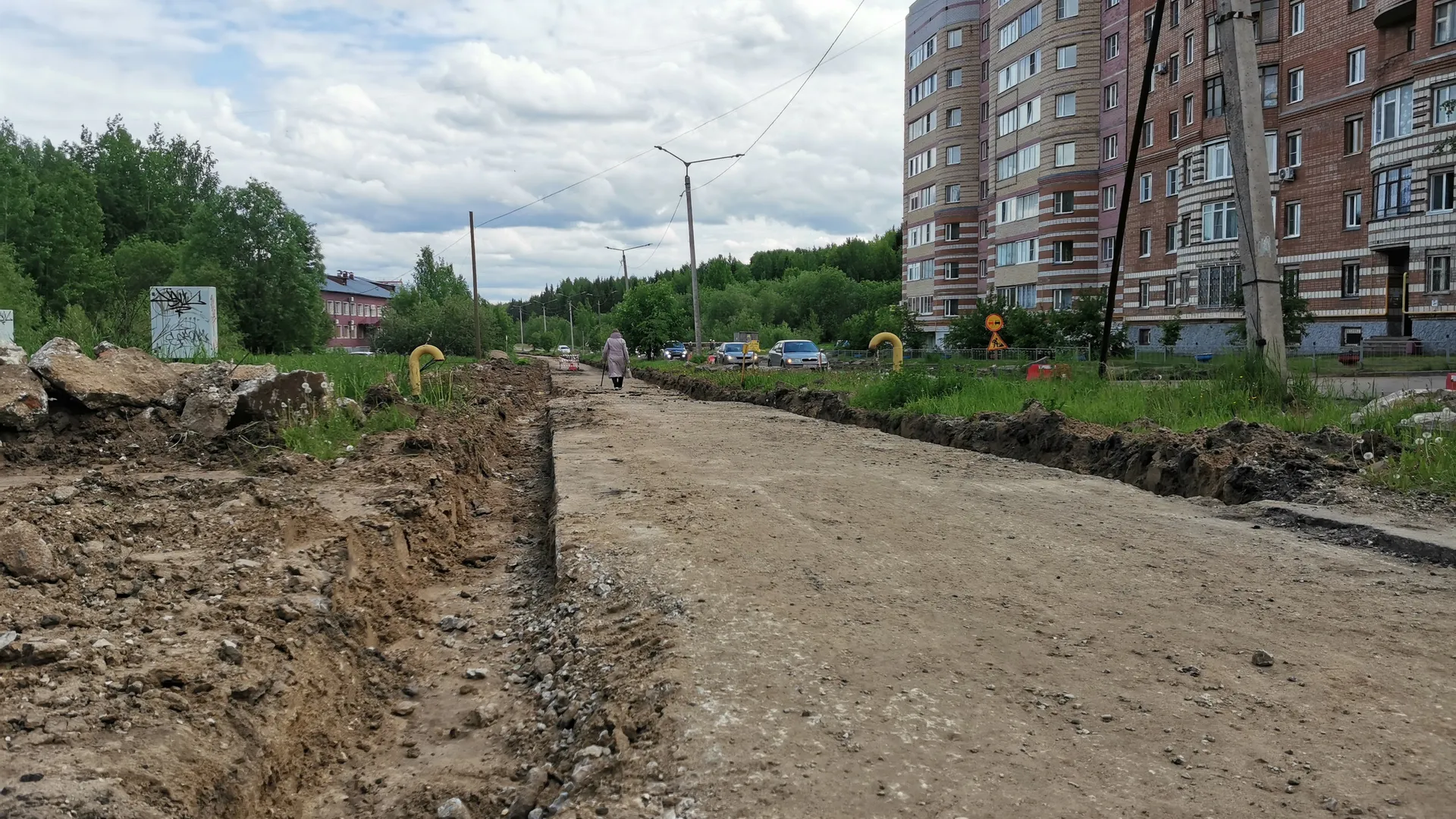 В селе Петропаловка Лискинского района приступили к созданию новой пешеходной зоны