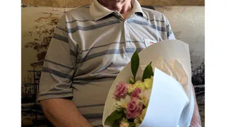 Ветерана, прошедшего Венгрию, поздравили Волонтеры Победы Лискинского района