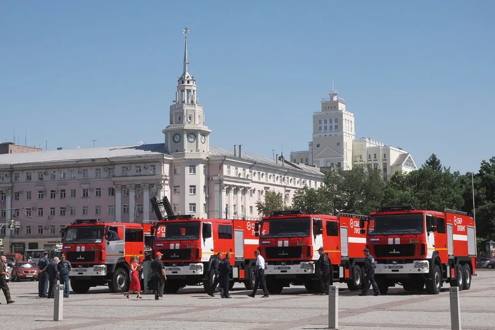 Воронежская область получила современные белорусские пожарные машины