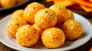 Кефирные сырные шарики: нежная закуска с ароматным маслом