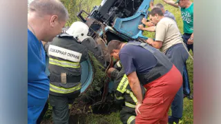 В Воронежской области спасатели вытащили водителя трактора из кювета
