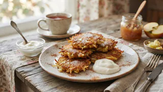 Тру яблоки и жарю сладкие драники — вкусные как десерт и делаются из простейших продуктов